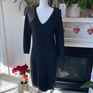 Elegant Black Knit Dress